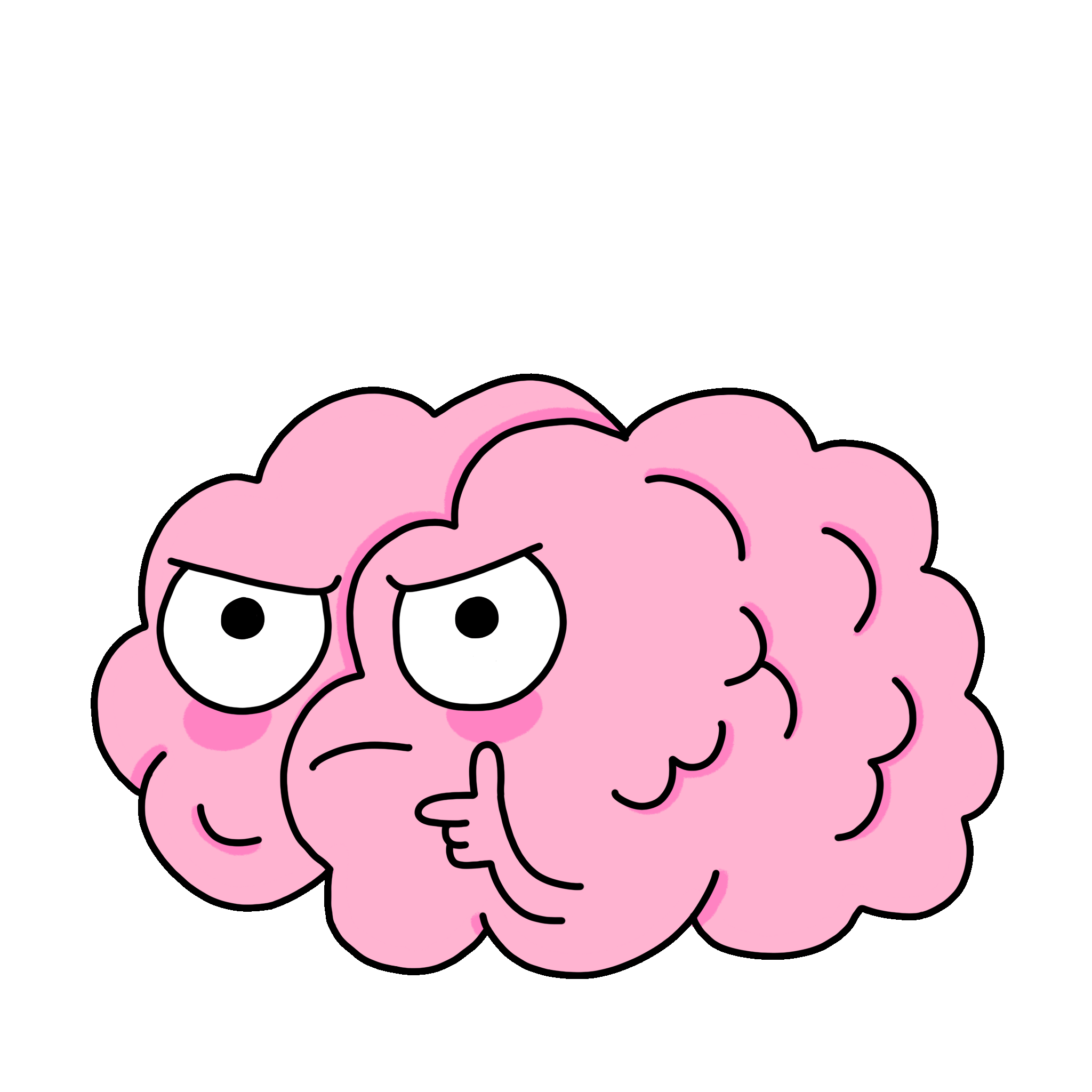 Animated thinking reaction used as a visual break before the AI Search explanation