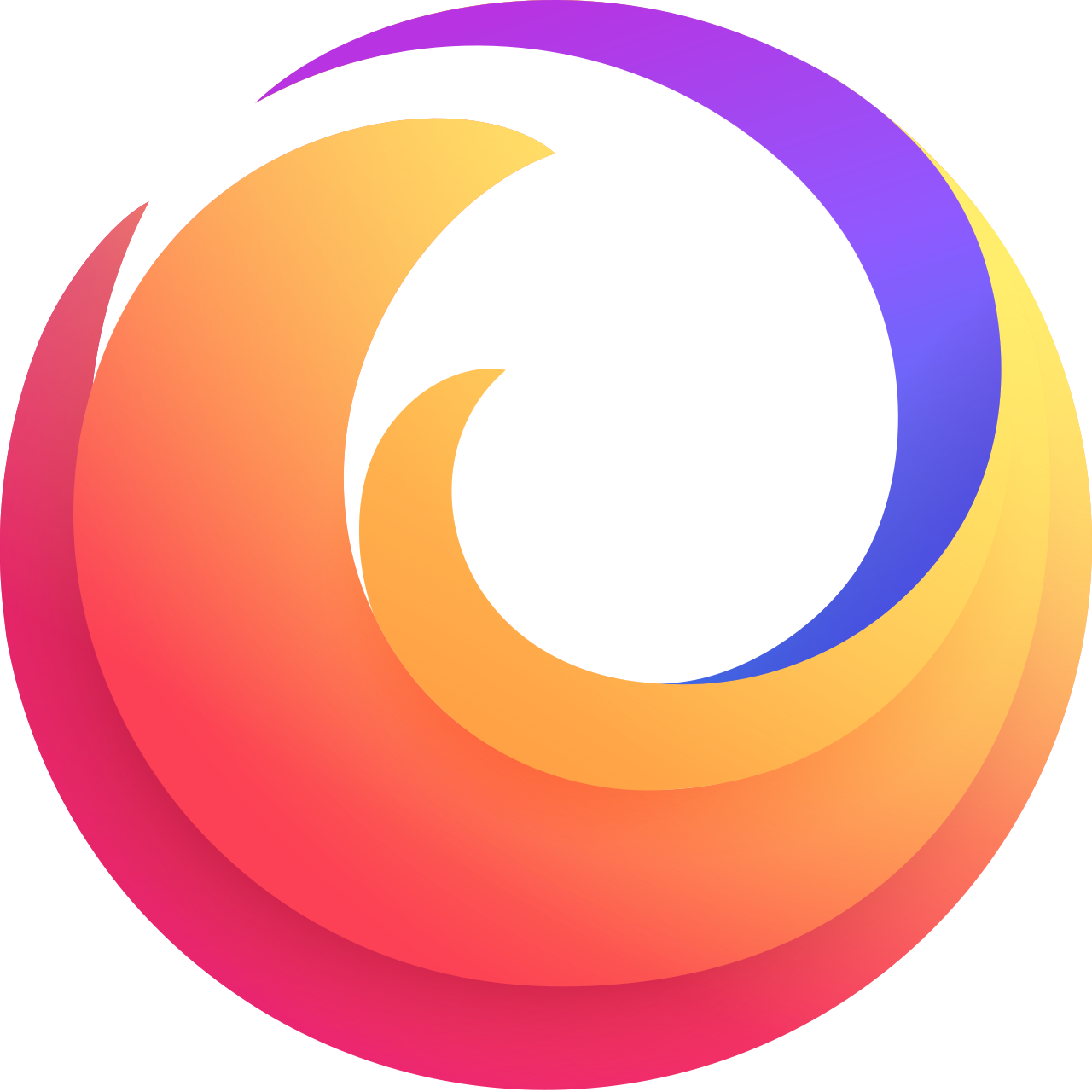 Firefox brand logo in orange and purple.