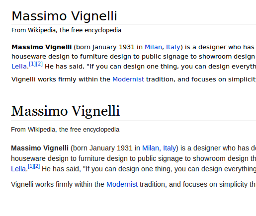 Vector typography specimen displaying typeface rendering and letterform geometry across web browser rendering engines.