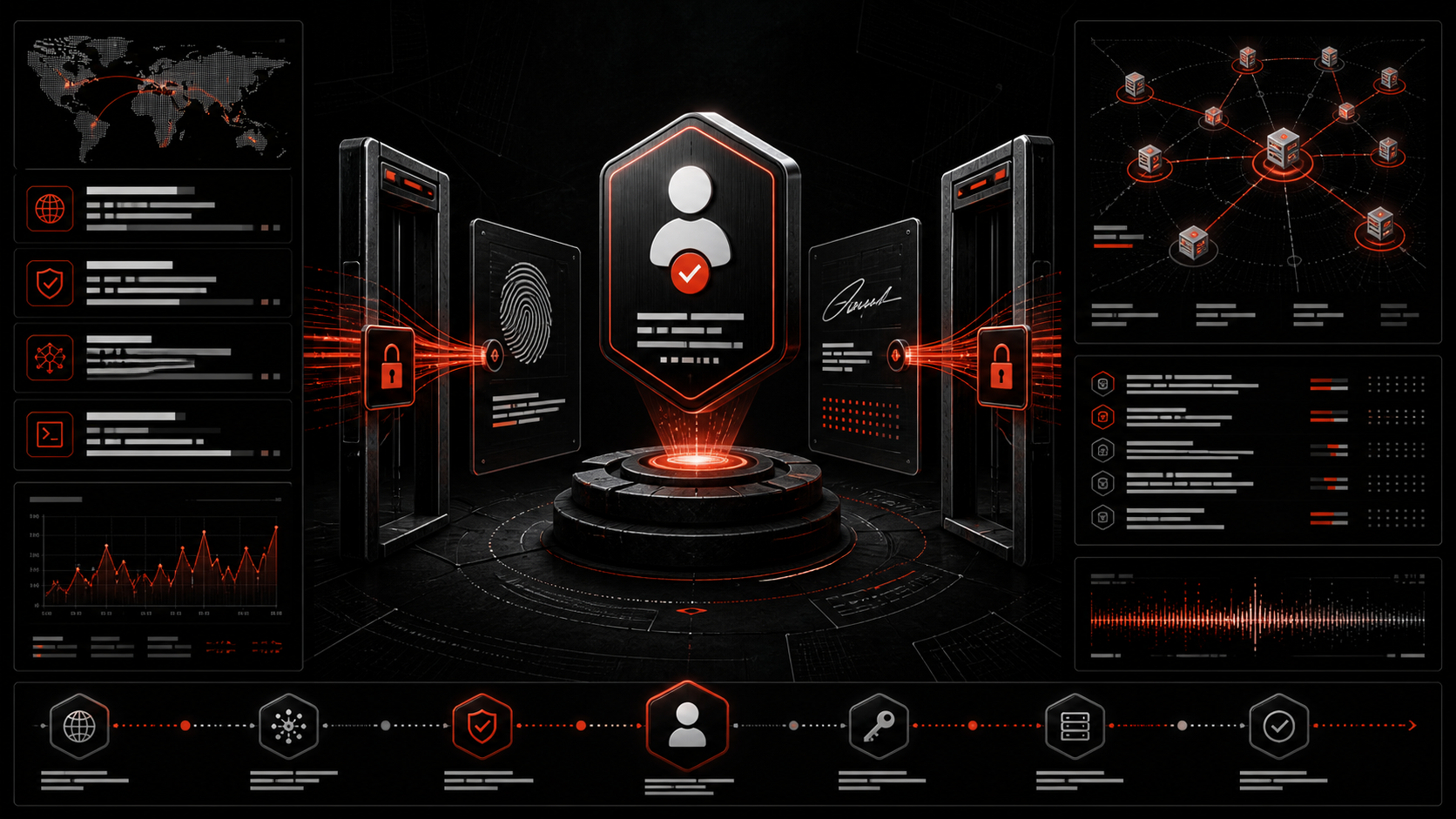 Illustration of verified automation identity and limited access