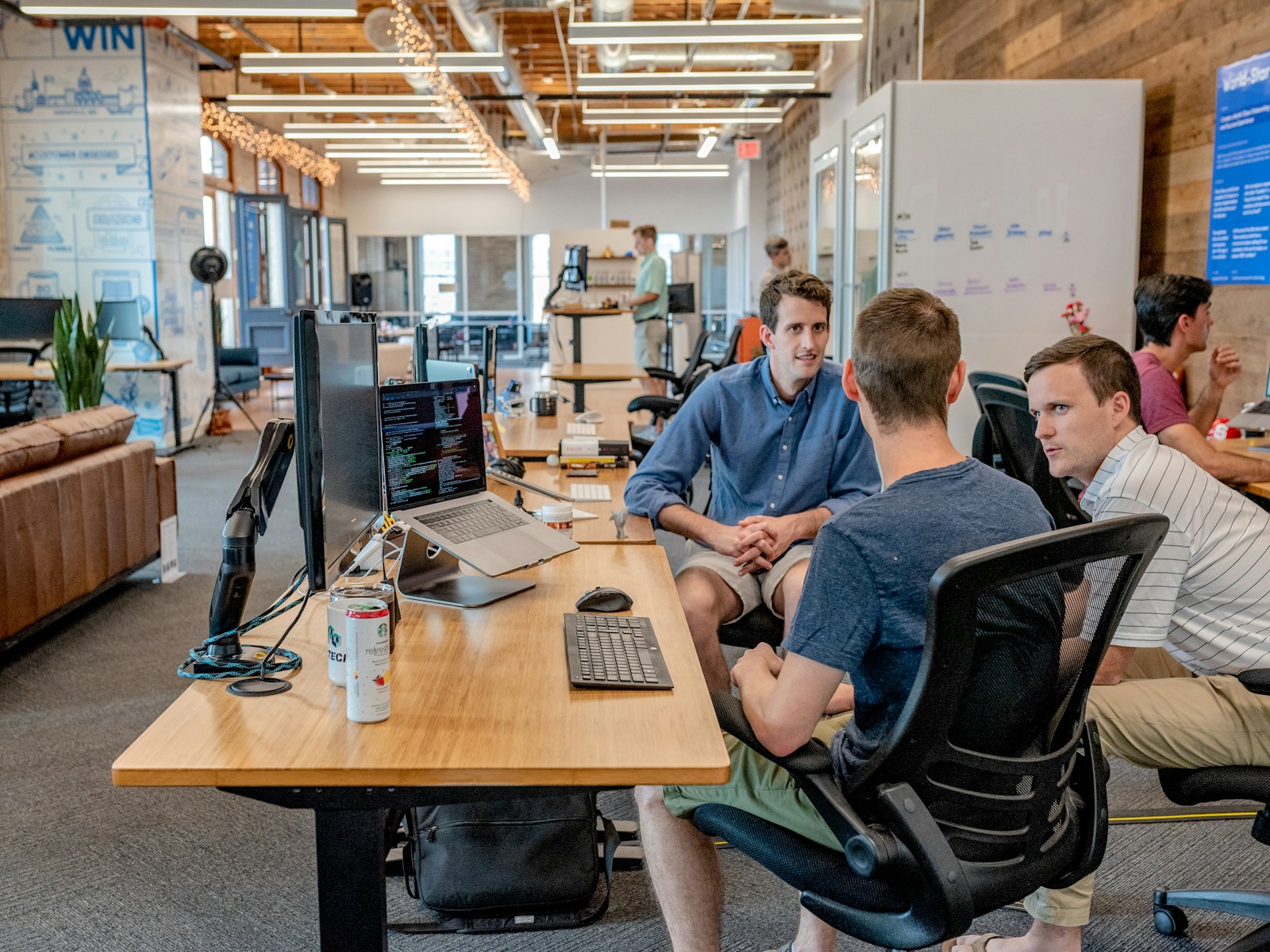 Small business team reviewing its digital presence and customer journey