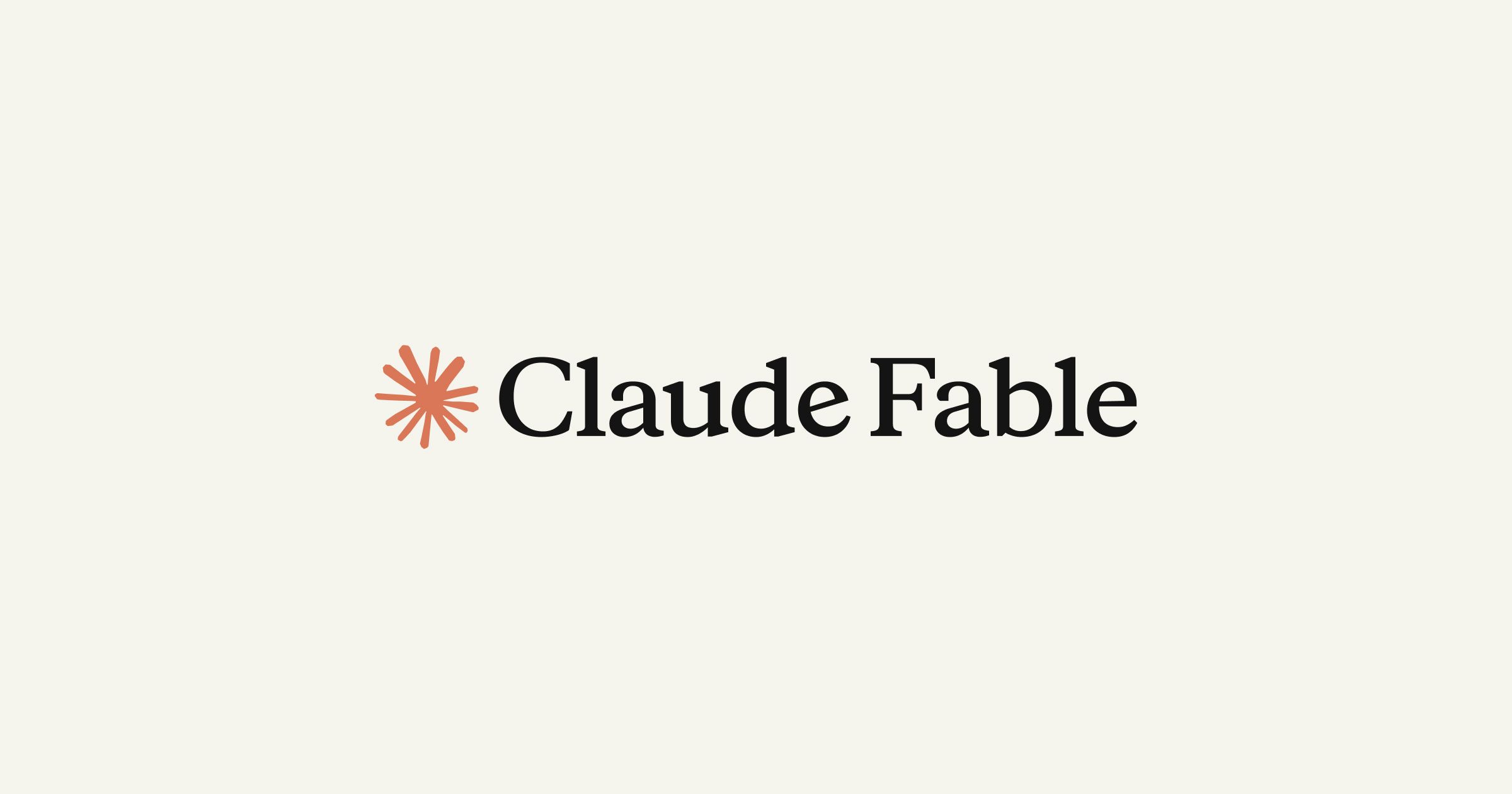 Official Claude Fable model visual from Anthropic